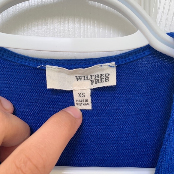 Aritzia Royal Blue Crop Top - Picture 2 of 3